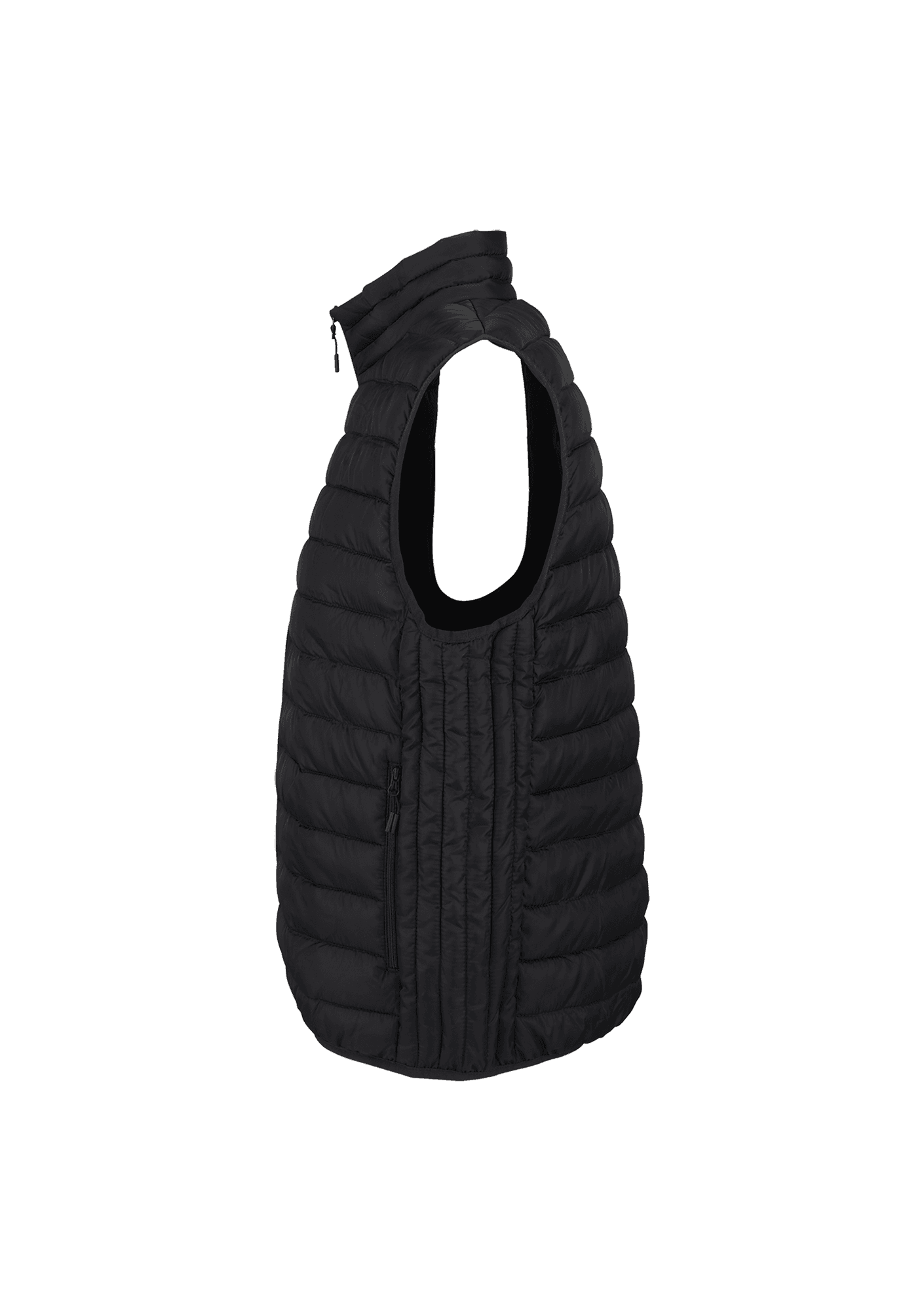 Chaleco acolchado bordado negro 01 ABFitness - ABF01-DOUDOUNECOTE